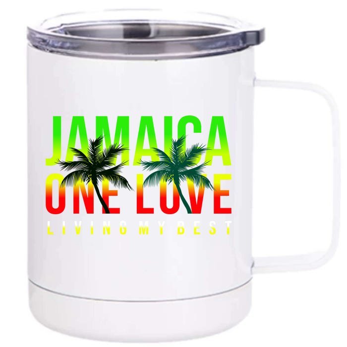 Jamaica One Love Front & Back 12oz Stainless Steel Tumbler Cup