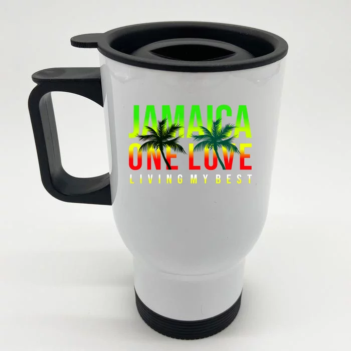 Jamaica One Love Front & Back Stainless Steel Travel Mug