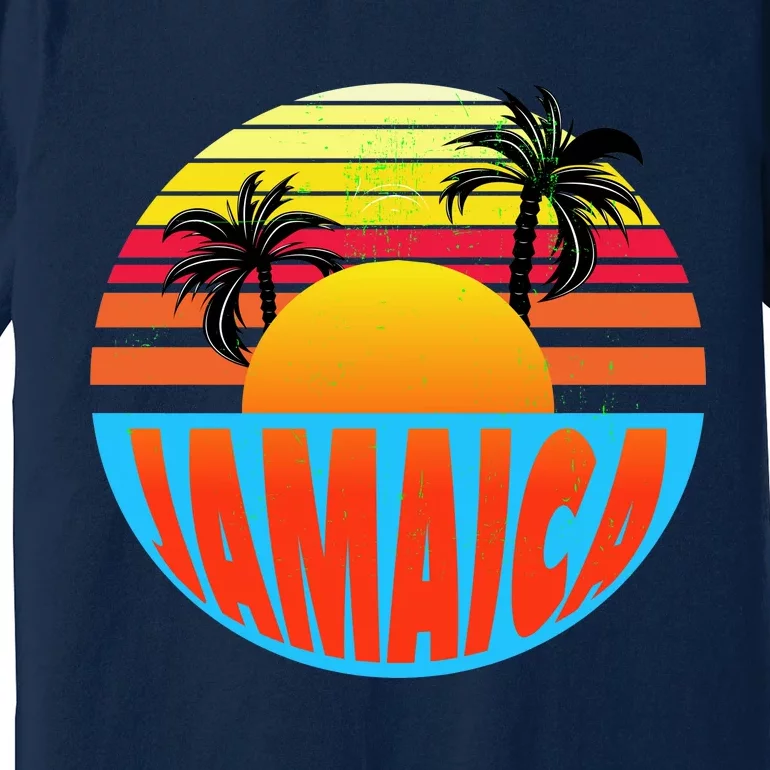 Jamaica Retro Circle Premium T-Shirt