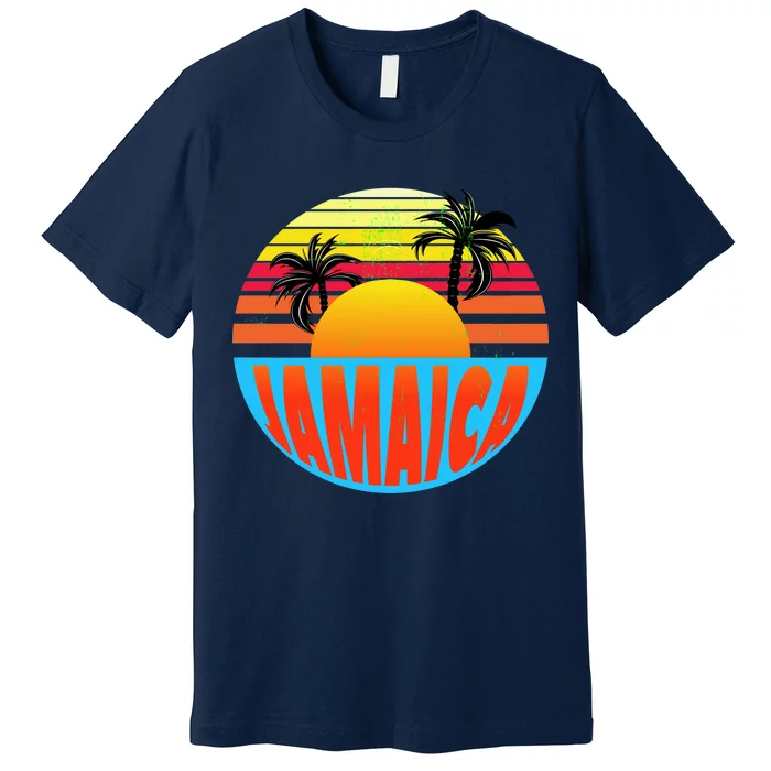 Jamaica Retro Circle Premium T-Shirt