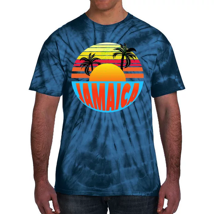 Jamaica Retro Circle Tie-Dye T-Shirt