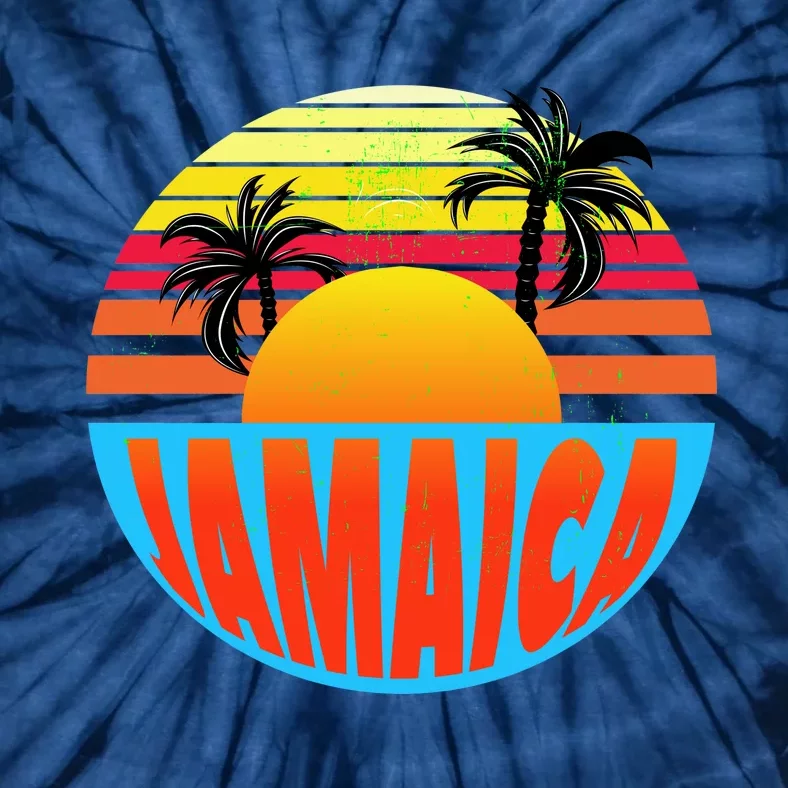 Jamaica Retro Circle Tie-Dye T-Shirt