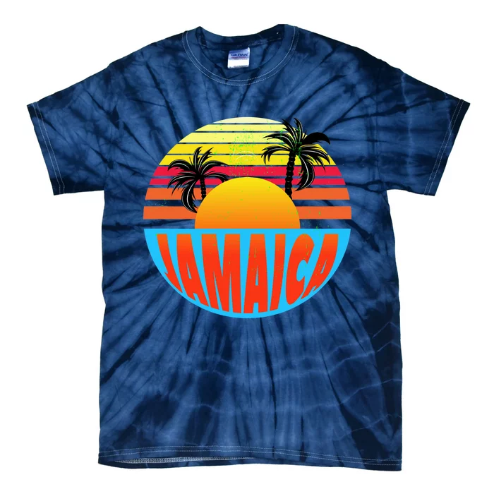 Jamaica Retro Circle Tie-Dye T-Shirt