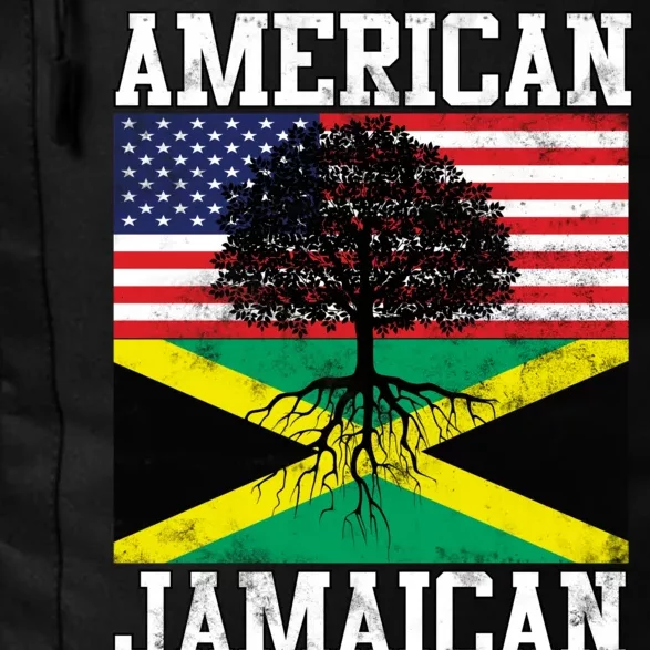 Jamaican American Flag Grown Roots Daily Commute Backpack