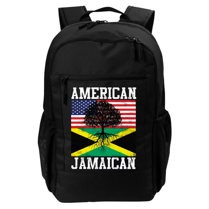 Jamaican American Flag Grown Roots Daily Commute Backpack