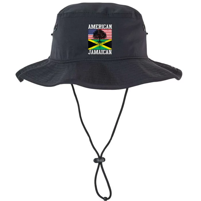 Jamaican American Flag Grown Roots Legacy Cool Fit Booney Bucket Hat