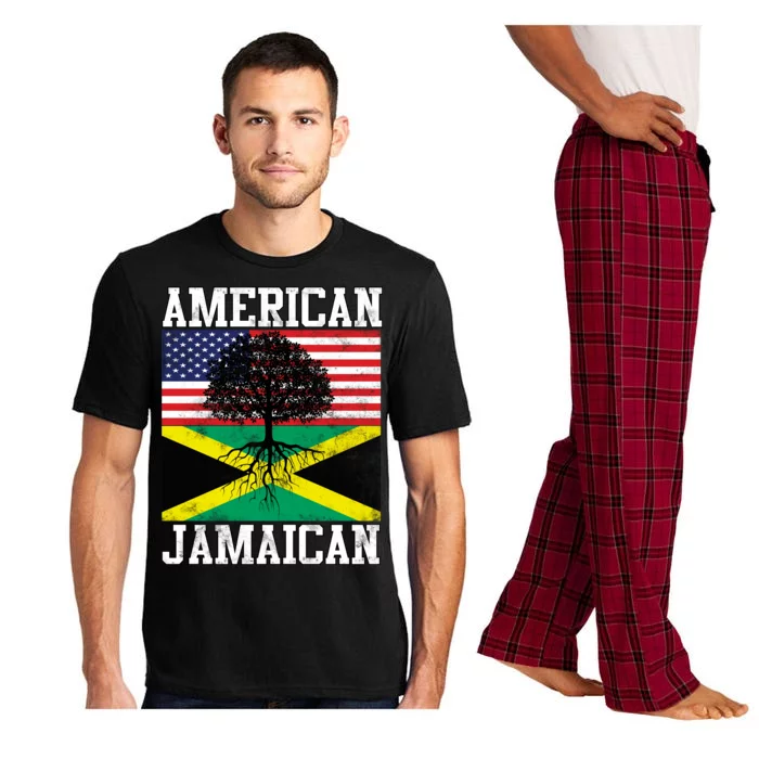 Jamaican American Flag Grown Roots Pajama Set