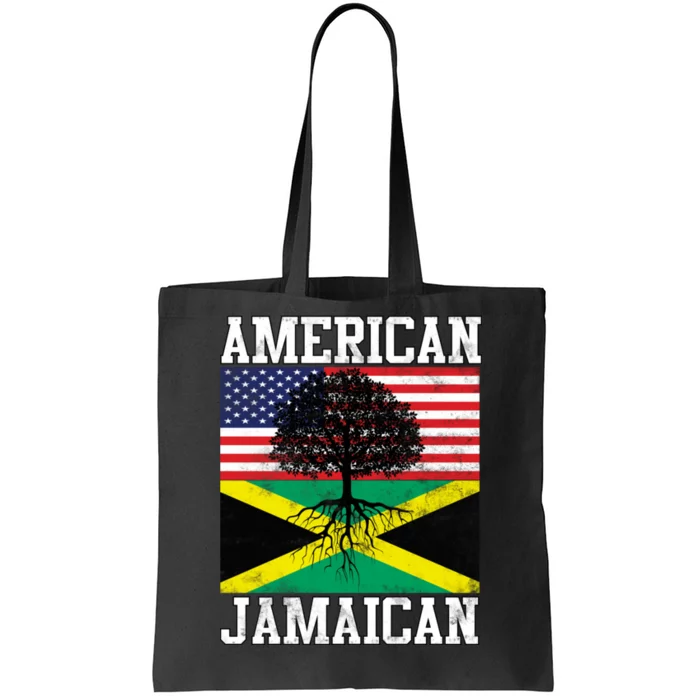 Jamaican American Flag Grown Roots Tote Bag