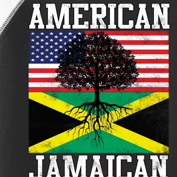 Jamaican American Flag Grown Roots Toddler Fine Jersey T-Shirt