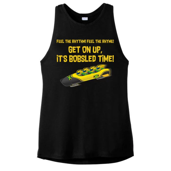 Jamaican Bobsled Team Ladies Tri-Blend Wicking Tank