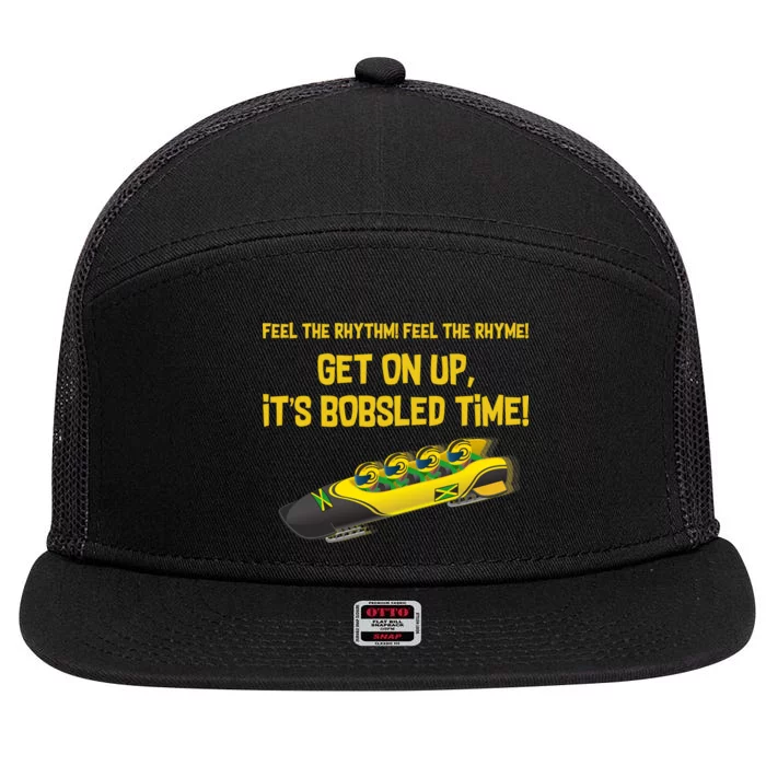 Jamaican Bobsled Team 7 Panel Mesh Trucker Snapback Hat