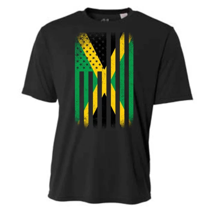 Jamaican Vintage Jamaica Flag Cooling Performance Crew T-Shirt