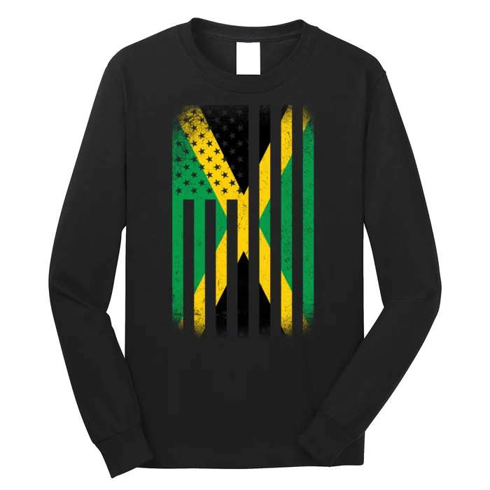 Jamaican Vintage Jamaica Flag Long Sleeve Shirt