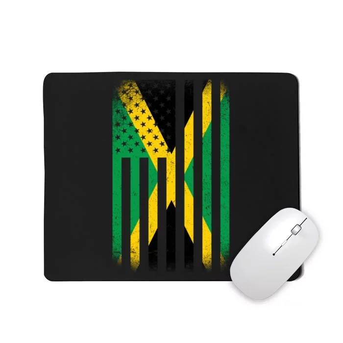 Jamaican Vintage Jamaica Flag Mousepad