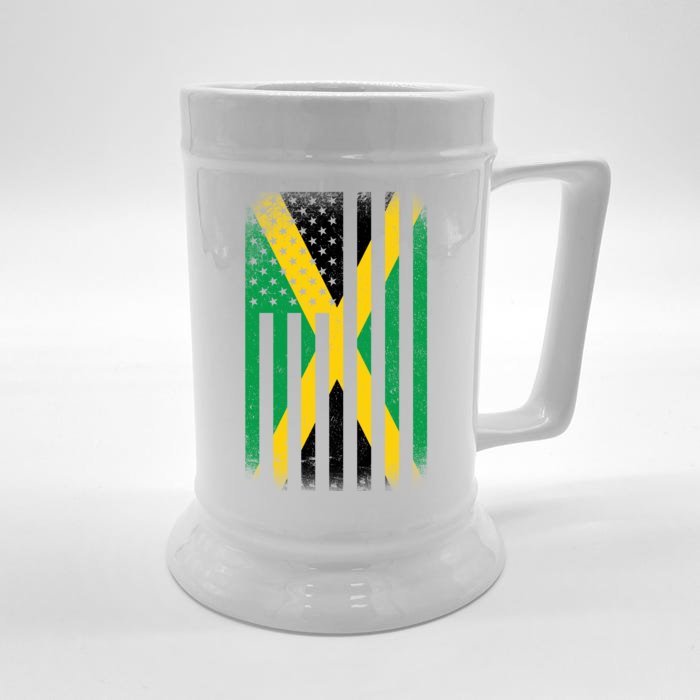 Jamaican Vintage Jamaica Flag Front & Back Beer Stein