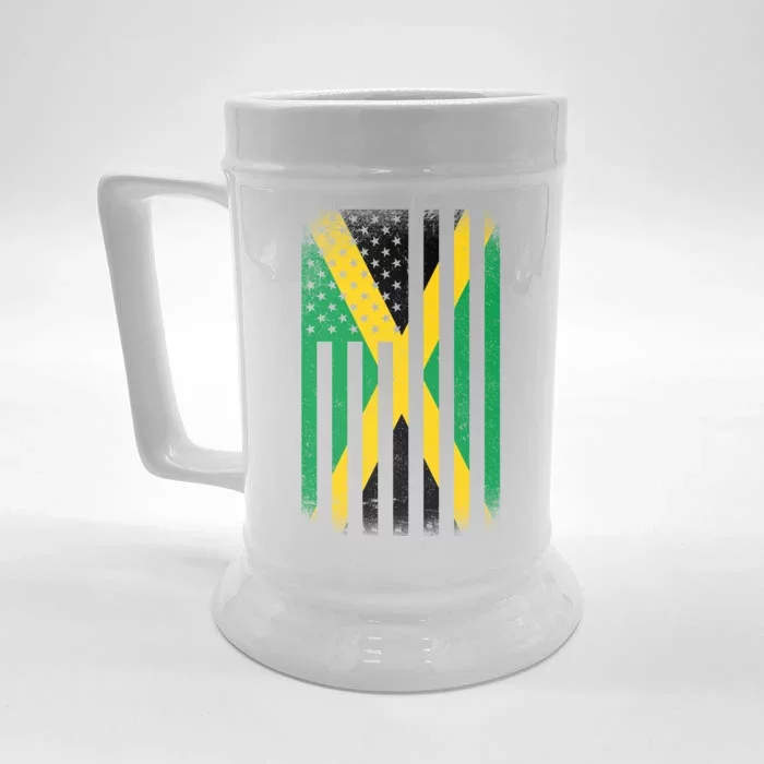 Jamaican Vintage Jamaica Flag Front & Back Beer Stein