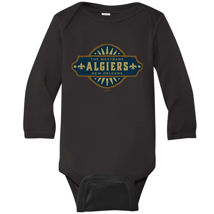 JCombs Algiers New Orleans Louisiana Baby Long Sleeve Bodysuit