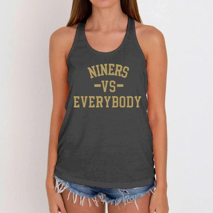 Joey Arredondo Niners Vs Everybody Women's Knotted Racerback Tank