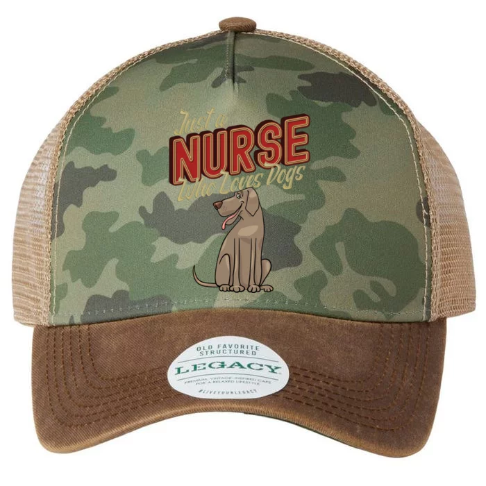 Just A Nurse Who Loves Dogs Nurses Day Nursing Week Gift Legacy Tie Dye Trucker Hat