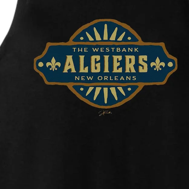 JCombs Algiers New Orleans Louisiana Ladies Tri-Blend Wicking Tank