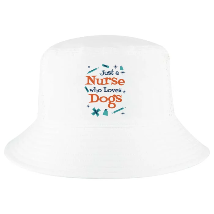 Just A Nurse Who Loves Dogs Cool Comfort Performance Bucket Hat