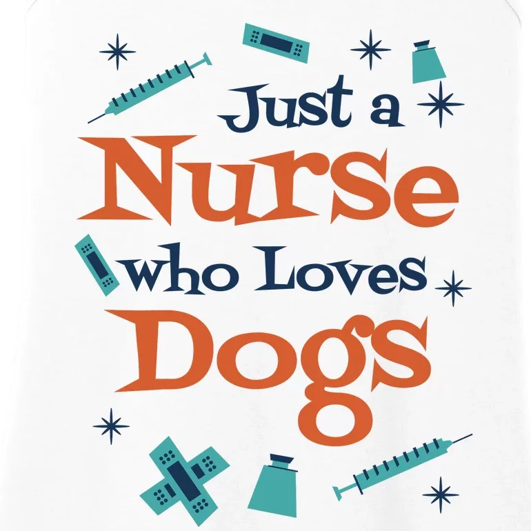 Just A Nurse Who Loves Dogs Ladies Essential Tank