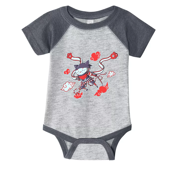 Japanese Anime Ninja Shinobi Cat Infant Baby Jersey Bodysuit