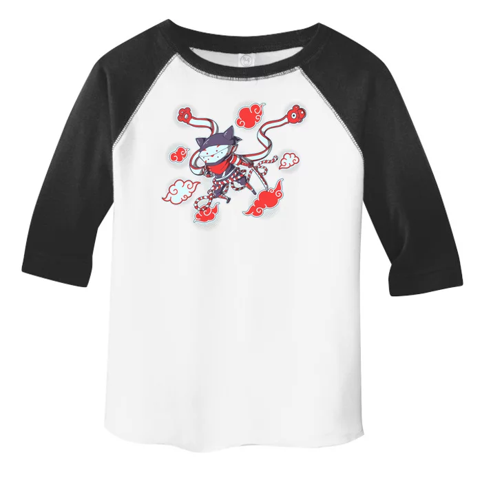 Japanese Anime Ninja Shinobi Cat Toddler Fine Jersey T-Shirt