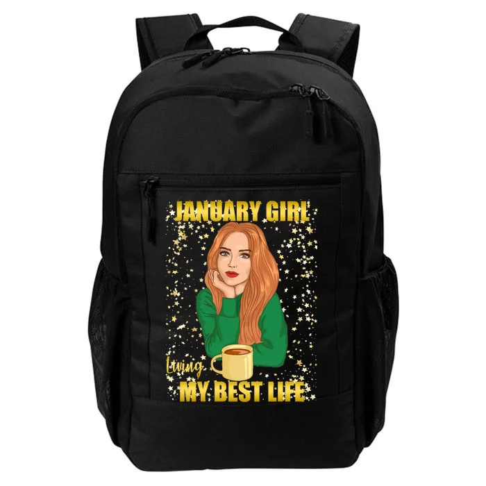 January Girl Living My Best Life Daily Commute Backpack