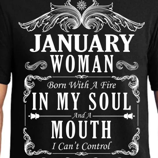 January Woman Funny Birthday Pajama Set