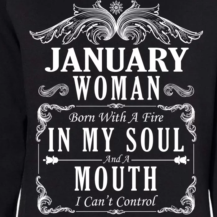 January Woman Funny Birthday Womens California Wash Sweatshirt