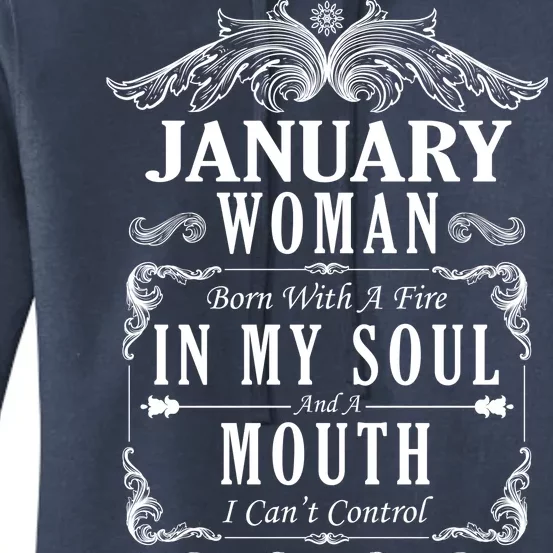 January Woman Funny Birthday Women's Pullover Hoodie