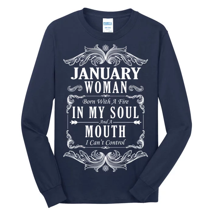 January Woman Funny Birthday Tall Long Sleeve T-Shirt