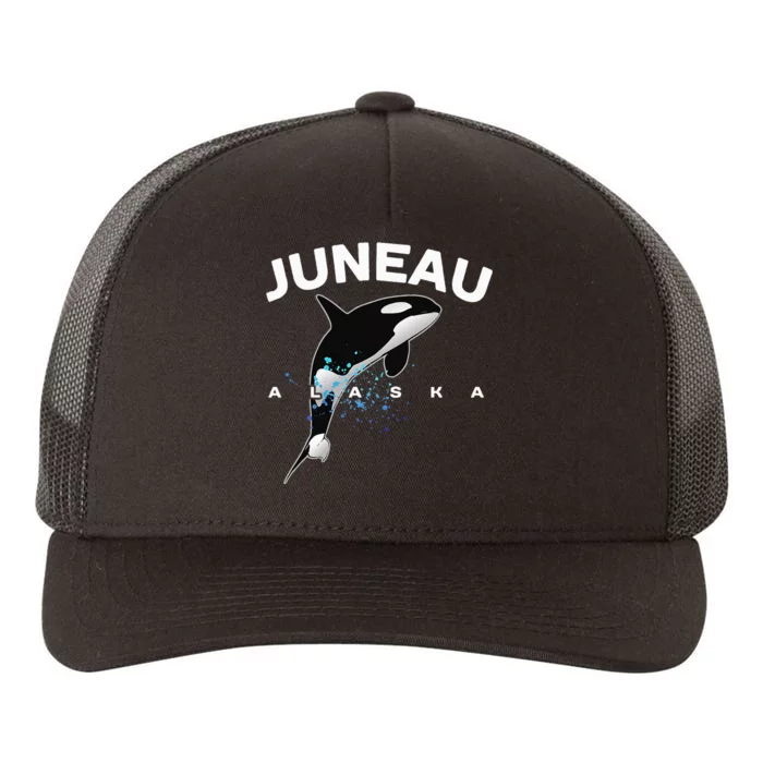 JUNEAU ALASKA Orca Killer Whale Watching Camping Vacation Yupoong Adult 5-Panel Trucker Hat