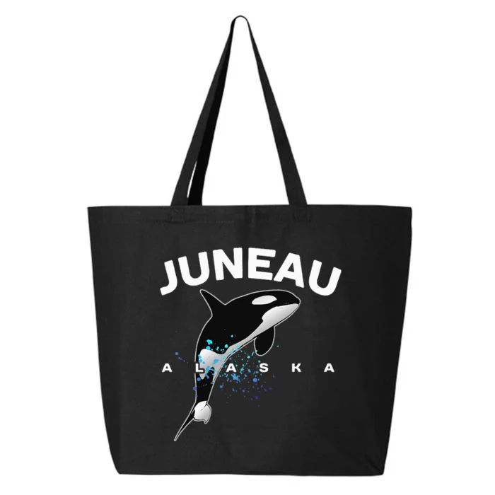 JUNEAU ALASKA Orca Killer Whale Watching Camping Vacation 25L Jumbo Tote