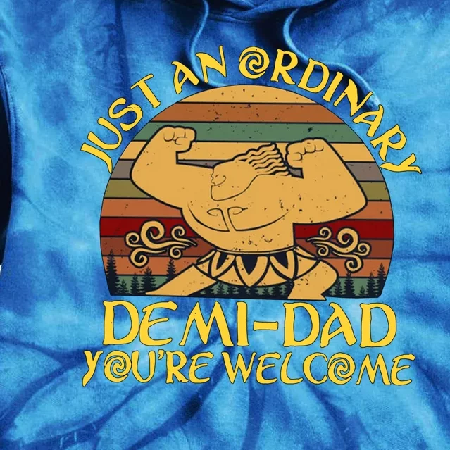 Just An Ordinary Demi Dad Funny Daddy Father Family Tie Dye Hoodie