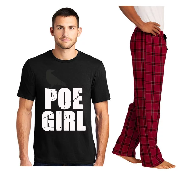 Just A Poe Girl Writing Poem Author World Poetry Day Writer Pajama Set