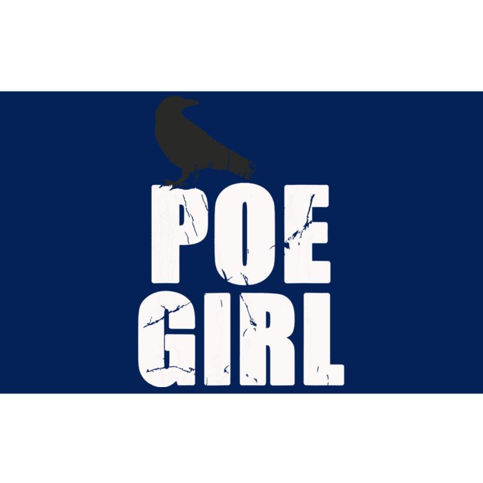 Just A Poe Girl Writing Poem Author World Poetry Day Writer Bumper Sticker