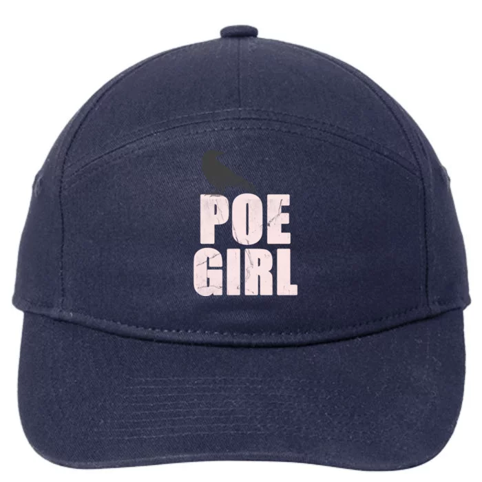 Just A Poe Writing Poem Author World Poetry Day Writer Gift 7-Panel Snapback Hat