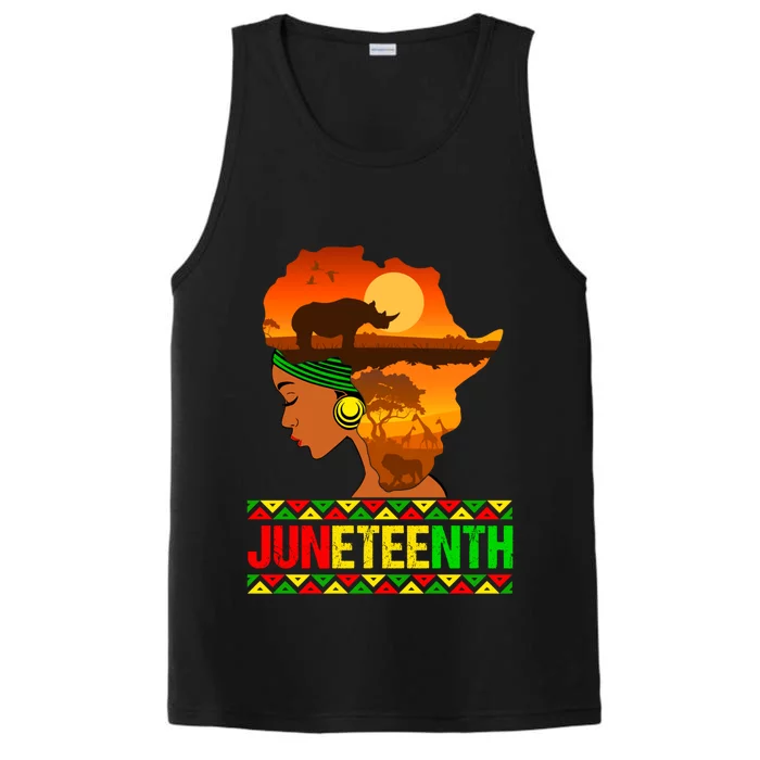 Juneteenth African Pride Mother's Day Black History Month Cool Gift Performance Tank