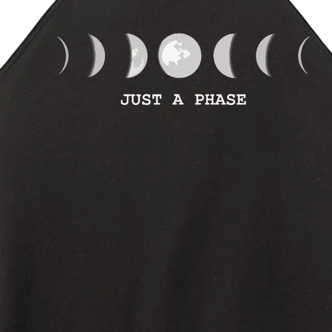 Just A Phase Moon Lunar Space Gift Women’s Perfect Tri Rocker Tank