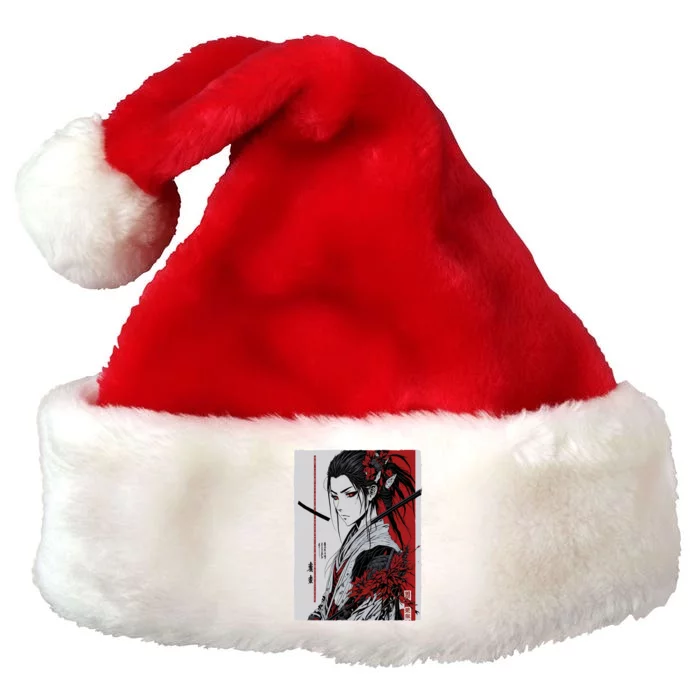 Japanese Animeink Pen Art Style Premium Christmas Santa Hat