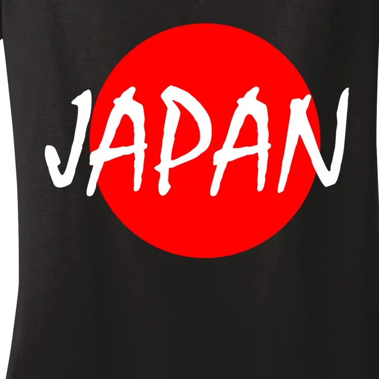 Japan Women's V-Neck T-Shirt