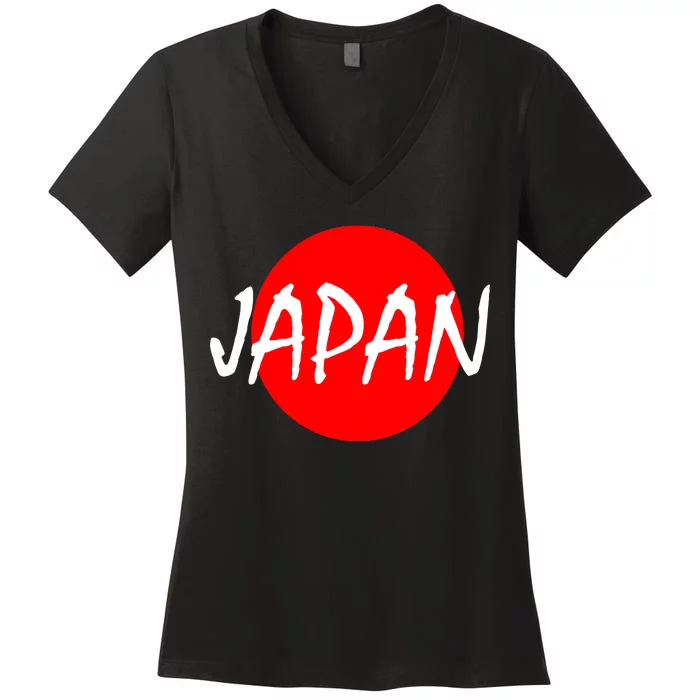 Japan Women's V-Neck T-Shirt