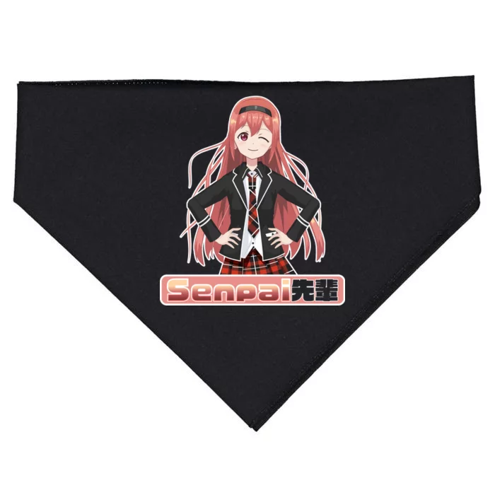 Japanese Animie Girl Senpai USA-Made Doggie Bandana