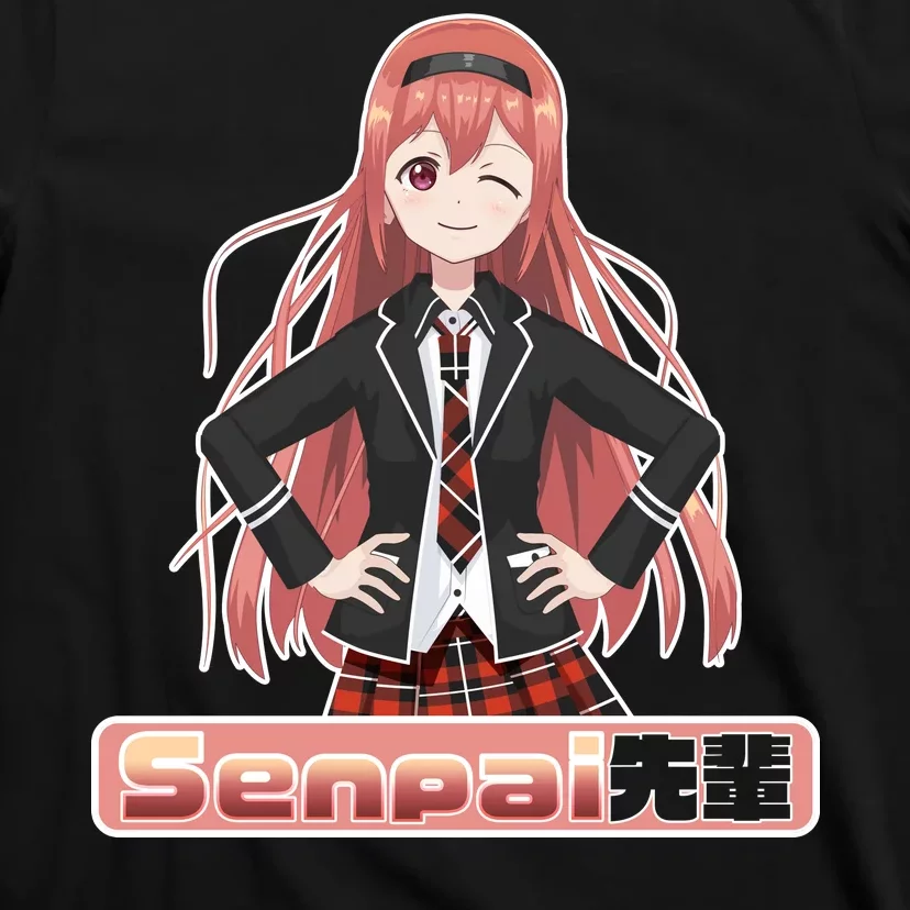 Japanese Animie Girl Senpai T-Shirt