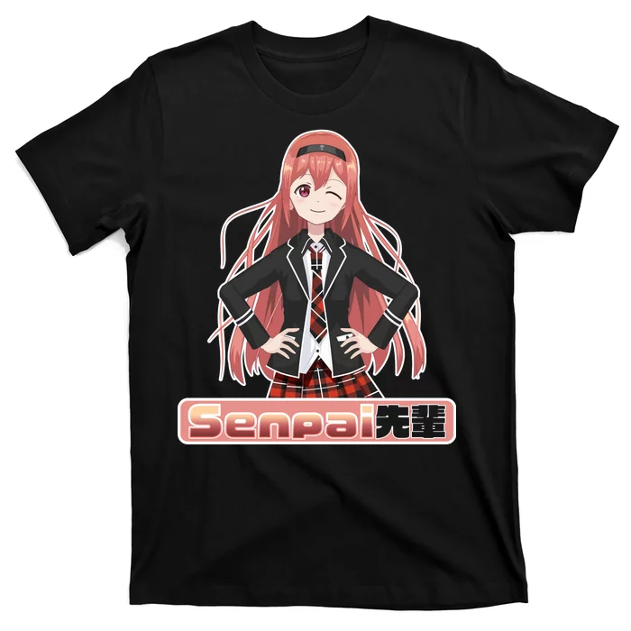 Japanese Animie Girl Senpai T-Shirt