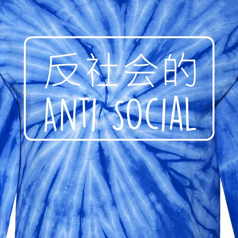 Japanese Anti Social Tie-Dye Long Sleeve Shirt