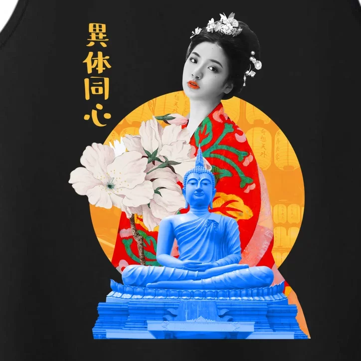 Japanese Buddha Female Performance Tank