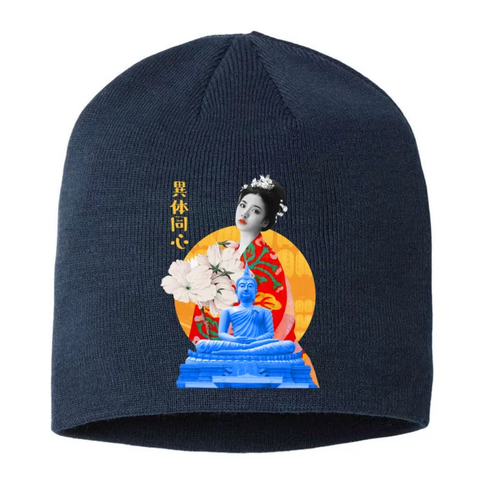 Japanese Buddha Female 8 1/2in Sustainable Knit Beanie